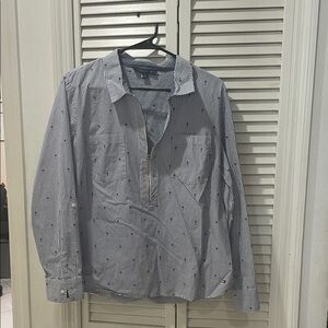Tommy Hilfiger Blue Striped Blouse